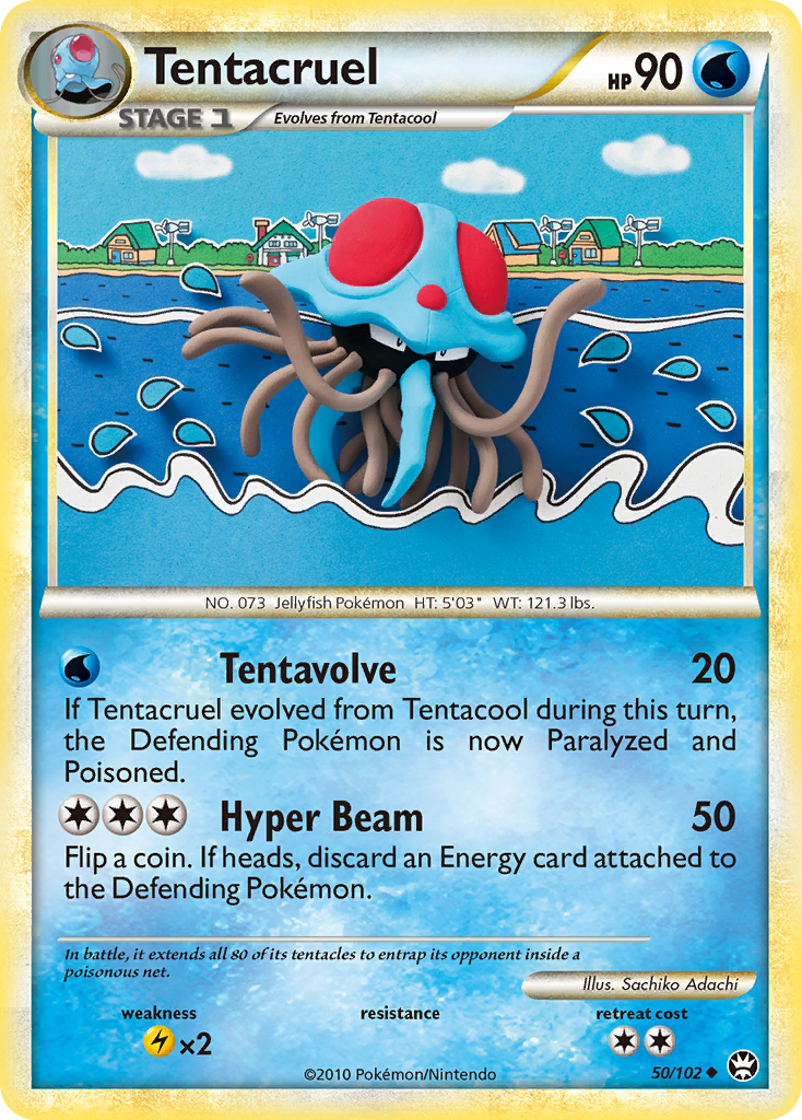 Tentacruel (50/102) [HeartGold & SoulSilver: Triumphant] | Exor Games Summserside