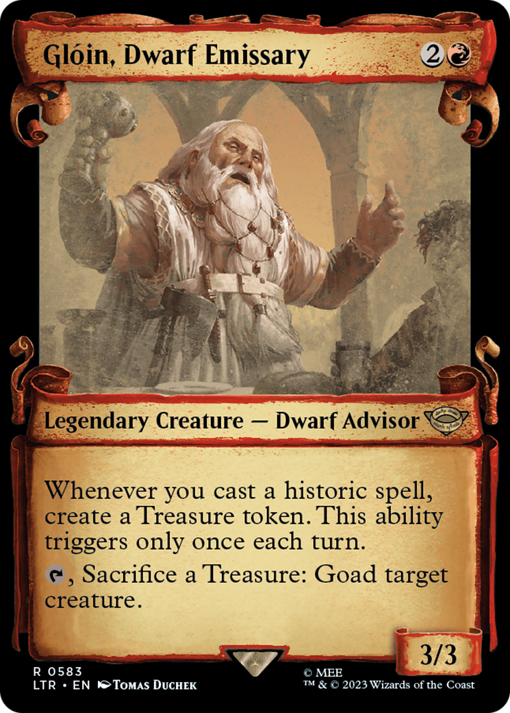 Gloin, Dwarf Emissary [The Lord of the Rings: Tales of Middle-Earth Showcase Scrolls] | Exor Games Summserside