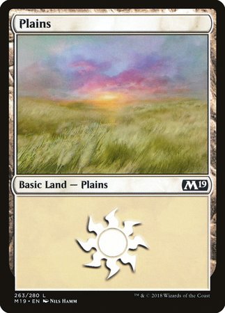 Plains (263) [Core Set 2019] | Exor Games Summserside