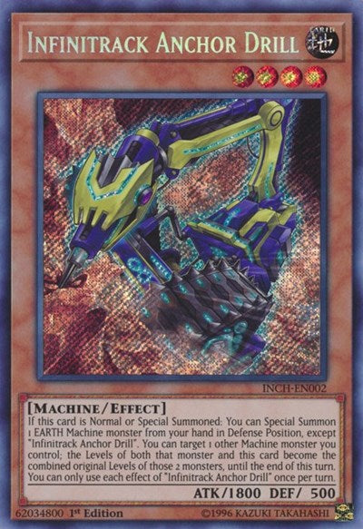 Infinitrack Anchor Drill [INCH-EN002] Secret Rare | Exor Games Summserside