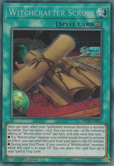 Witchcrafter Scroll [INCH-EN025] Secret Rare | Exor Games Summserside