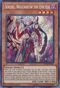 Serziel, Watcher of the Evil Eye [INCH-EN027] Secret Rare | Exor Games Summserside