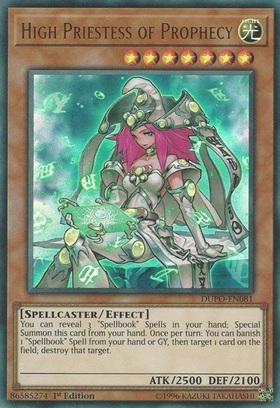 High Priestess of Prophecy [DUPO-EN081] Ultra Rare | Exor Games Summserside