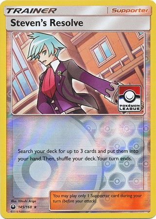 Steven's Resolve (145/168) (League Promo) [Sun & Moon: Celestial Storm] | Exor Games Summserside