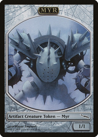 Myr Token (Mirrodin) [Magic Player Rewards 2004] | Exor Games Summserside