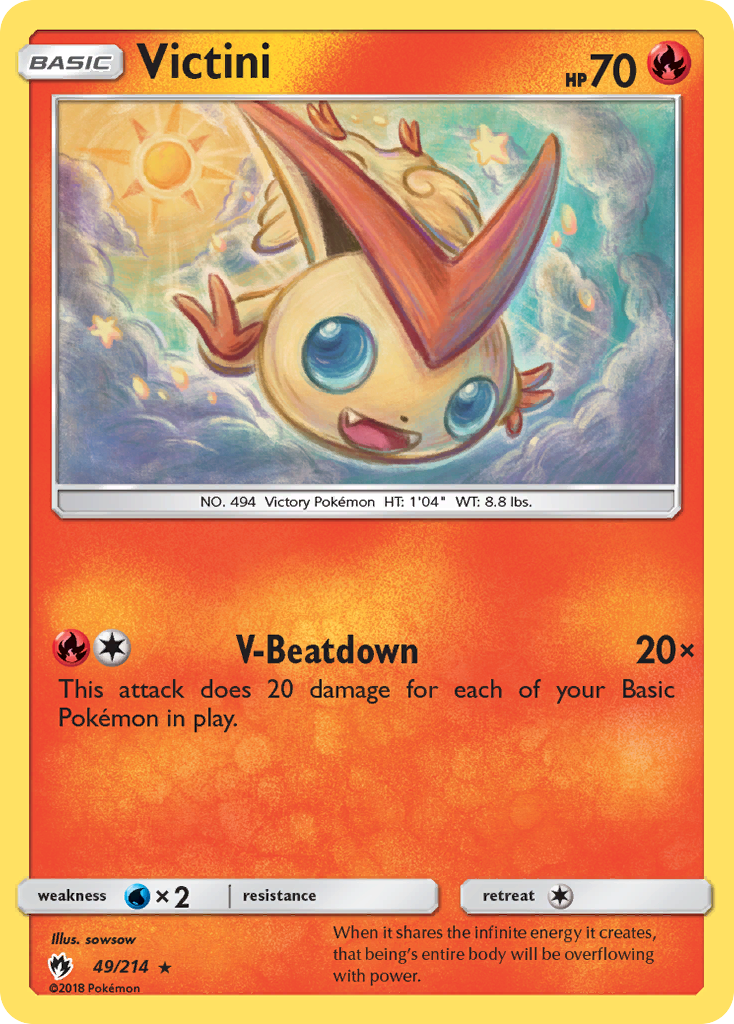 Victini (49/214) [Sun & Moon: Lost Thunder] | Exor Games Summserside