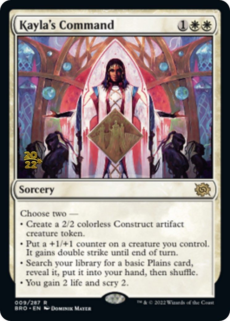 Kayla's Command [The Brothers' War: Prerelease Promos] | Exor Games Summserside