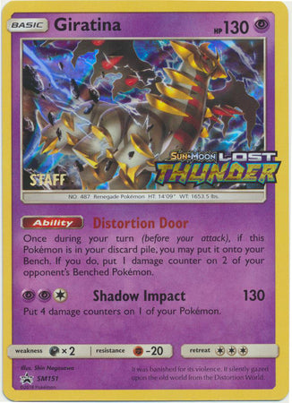 Giratina (SM151) (Staff Prerelease Promo) [Sun & Moon: Black Star Promos] | Exor Games Summserside