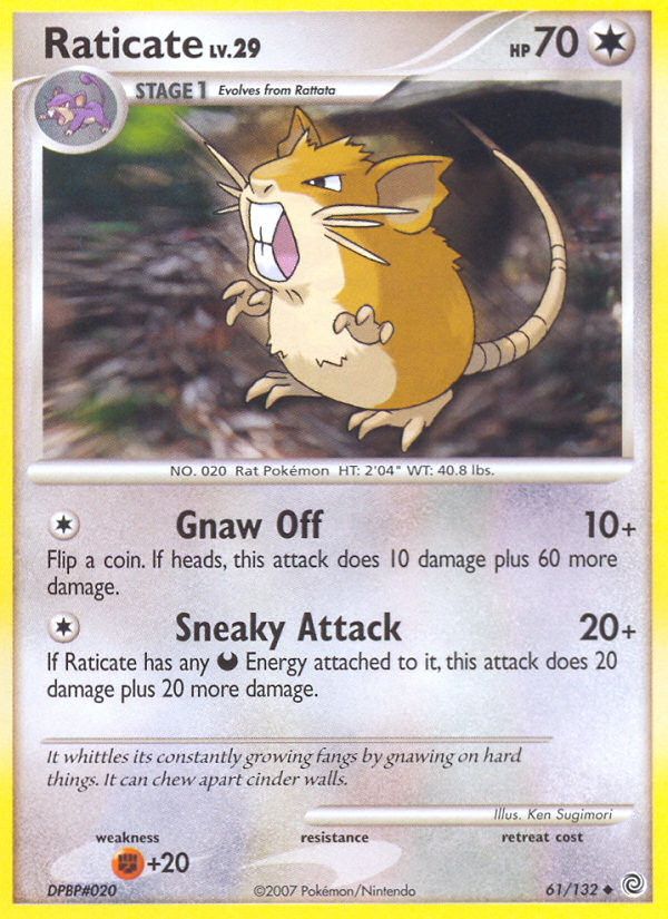 Raticate (61/132) [Diamond & Pearl: Secret Wonders] | Exor Games Summserside