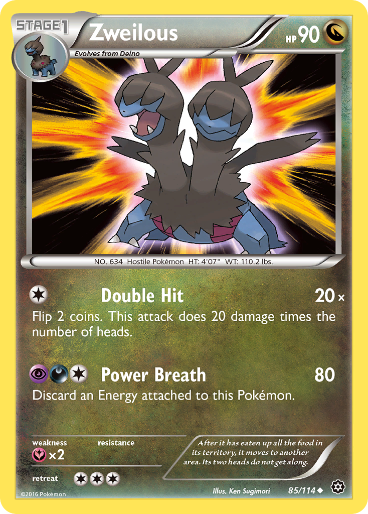 Zweilous (85/114) [XY: Steam Siege] | Exor Games Summserside