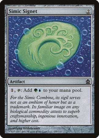 Simic Signet [Commander 2011] | Exor Games Summserside