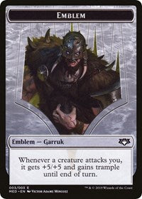 Emblem - Garruk, Apex Predator [Mythic Edition: War of the Spark] | Exor Games Summserside