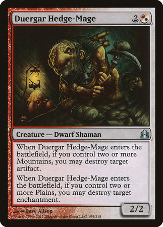 Duergar Hedge-Mage [Commander 2011] | Exor Games Summserside