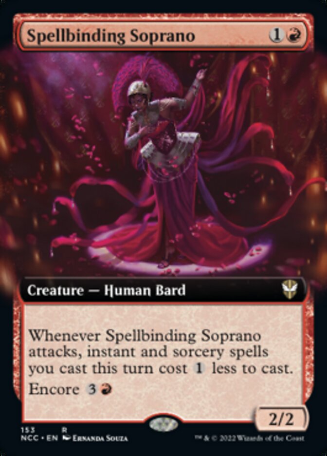 Spellbinding Soprano (Extended Art) [Streets of New Capenna Commander] | Exor Games Summserside