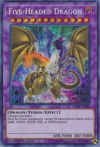 Five-Headed Dragon [BLHR-EN000] Secret Rare | Exor Games Summserside