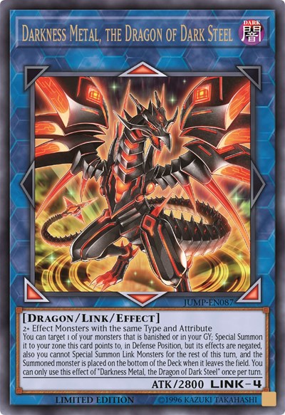 Darkness Metal, the Dragon of Dark Steel [JUMP-EN087] Ultra Rare | Exor Games Summserside