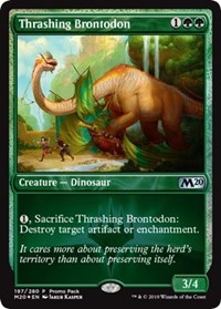 Thrashing Brontodon [Promo Pack: Core Set 2020] | Exor Games Summserside