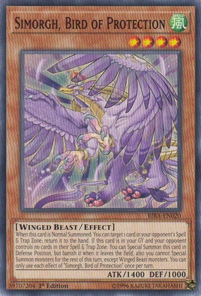 Simorgh, Bird of Protection [RIRA-EN020] Common | Exor Games Summserside
