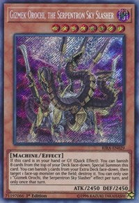 Gizmek Orochi, the Serpentron Sky Slasher [RIRA-EN029] Secret Rare | Exor Games Summserside