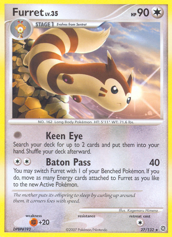 Furret (27/132) [Diamond & Pearl: Secret Wonders] | Exor Games Summserside