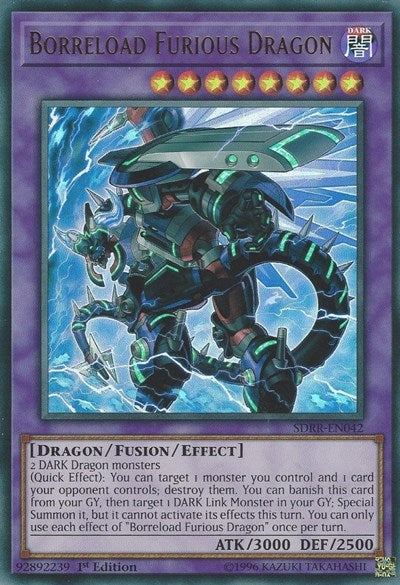 Borreload Furious Dragon [SDRR-EN042] Ultra Rare | Exor Games Summserside