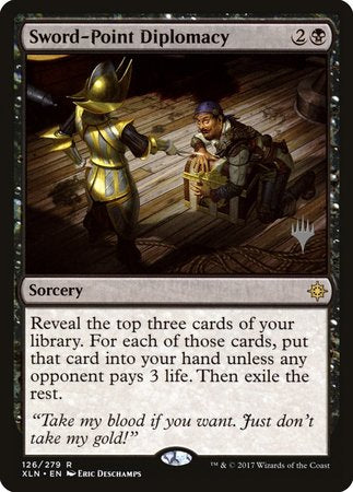 Sword-Point Diplomacy [Ixalan Promos] | Exor Games Summserside