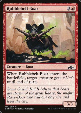 Rubblebelt Boar [Guilds of Ravnica] | Exor Games Summserside