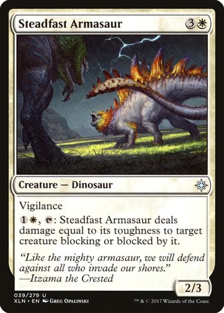 Steadfast Armasaur [Ixalan] | Exor Games Summserside