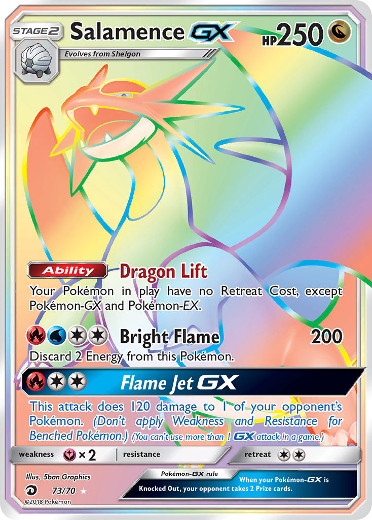 Salamence GX (73/70) [Sun & Moon: Dragon Majesty] | Exor Games Summserside