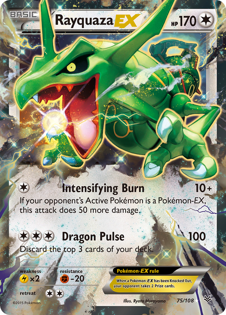 Rayquaza EX (75/108) [XY: Roaring Skies] | Exor Games Summserside