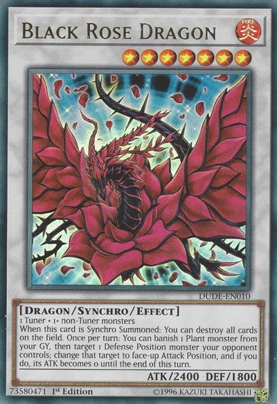 Black Rose Dragon [DUDE-EN010] Ultra Rare | Exor Games Summserside