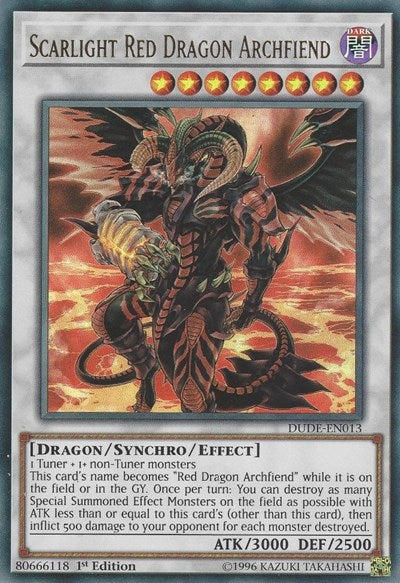 Scarlight Red Dragon Archfiend [DUDE-EN013] Ultra Rare | Exor Games Summserside