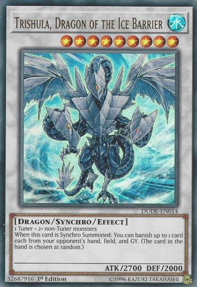 Trishula, Dragon of the Ice Barrier [DUDE-EN014] Ultra Rare | Exor Games Summserside