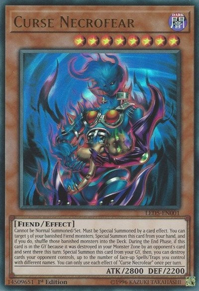 Curse Necrofear [LED5-EN001] Ultra Rare | Exor Games Summserside