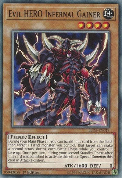Evil HERO Infernal Gainer [LED5-EN018] Common | Exor Games Summserside