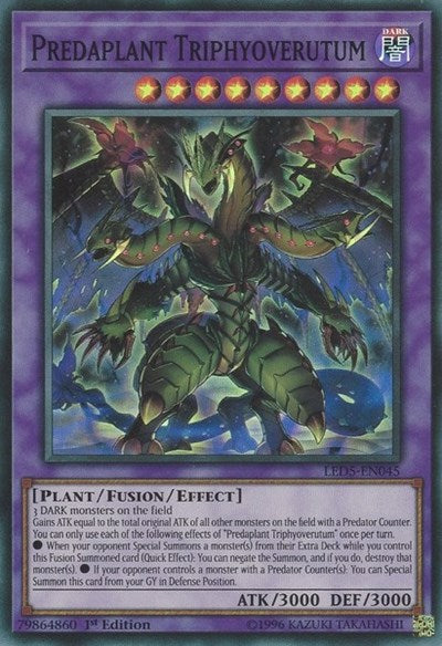 Predaplant Triphyoverutum [LED5-EN045] Super Rare | Exor Games Summserside