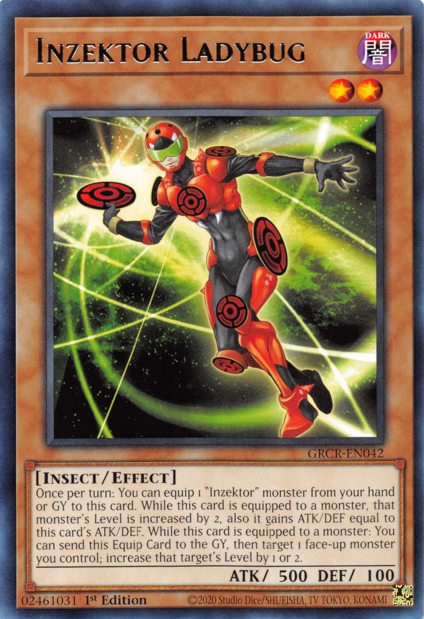 Inzektor Ladybug [GRCR-EN042] Rare | Exor Games Summserside