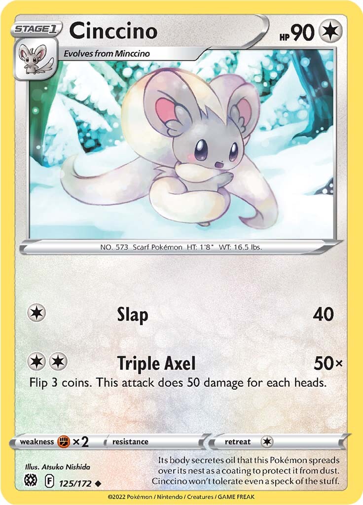 Cinccino (125/172) [Sword & Shield: Brilliant Stars] | Exor Games Summserside