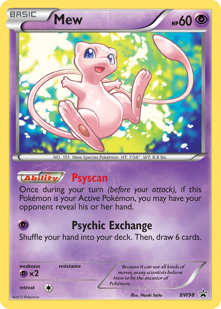 Mew (BW98) [Black & White: Black Star Promos] | Exor Games Summserside