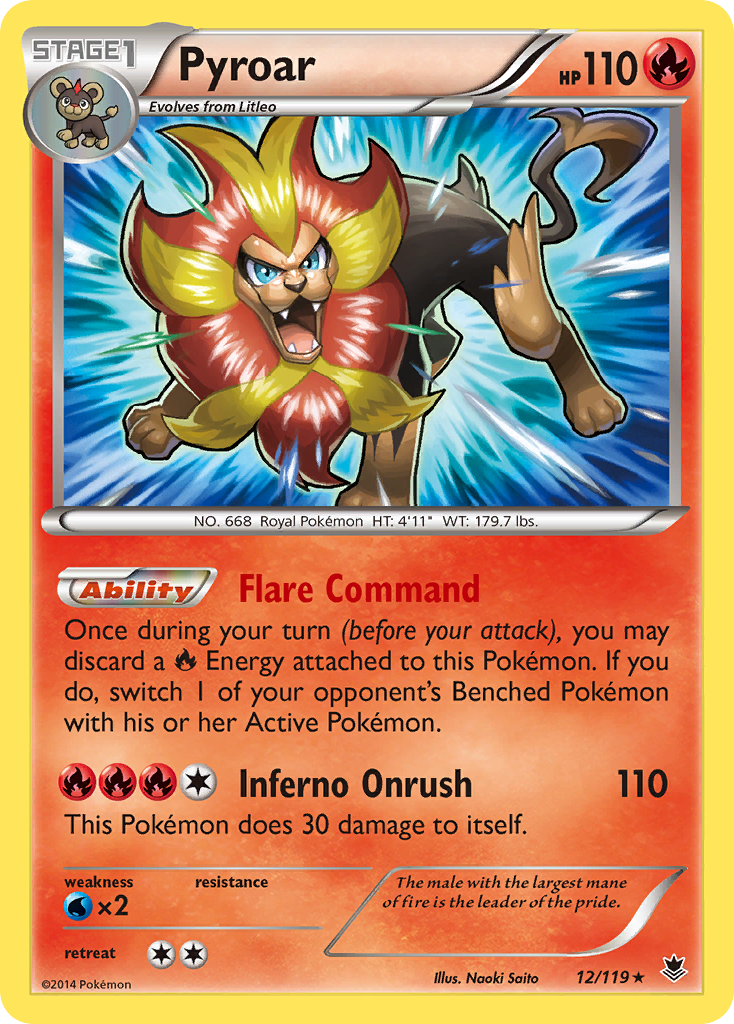 Pyroar (12/119) [XY: Phantom Forces] | Exor Games Summserside