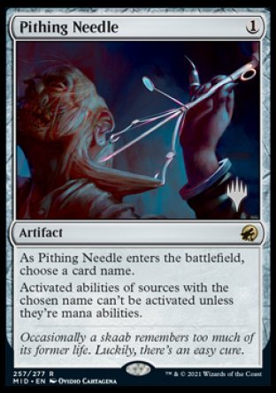 Pithing Needle (Promo Pack) [Innistrad: Midnight Hunt Promos] | Exor Games Summserside