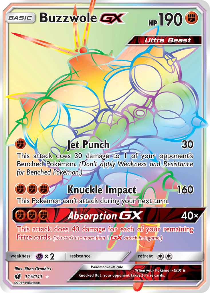 Buzzwole GX (115/111) [Sun & Moon: Crimson Invasion] | Exor Games Summserside