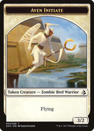 Aven Initiate Token [Amonkhet Tokens] | Exor Games Summserside