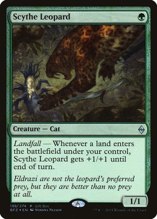 Scythe Leopard [Battle for Zendikar Promos] | Exor Games Summserside