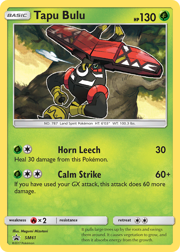 Tapu Bulu (SM61) [Sun & Moon: Black Star Promos] | Exor Games Summserside