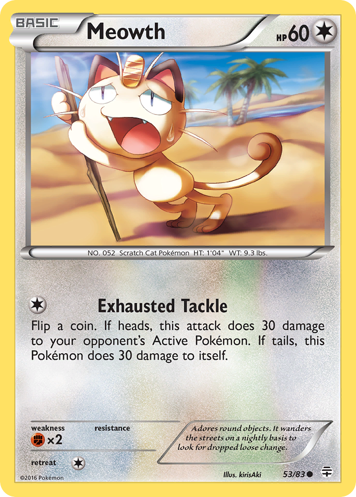 Meowth (53/83) [XY: Generations] | Exor Games Summserside