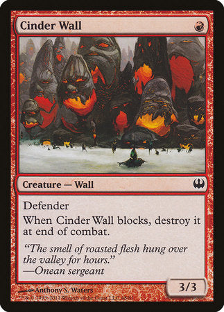 Cinder Wall [Duel Decks: Knights vs. Dragons] | Exor Games Summserside