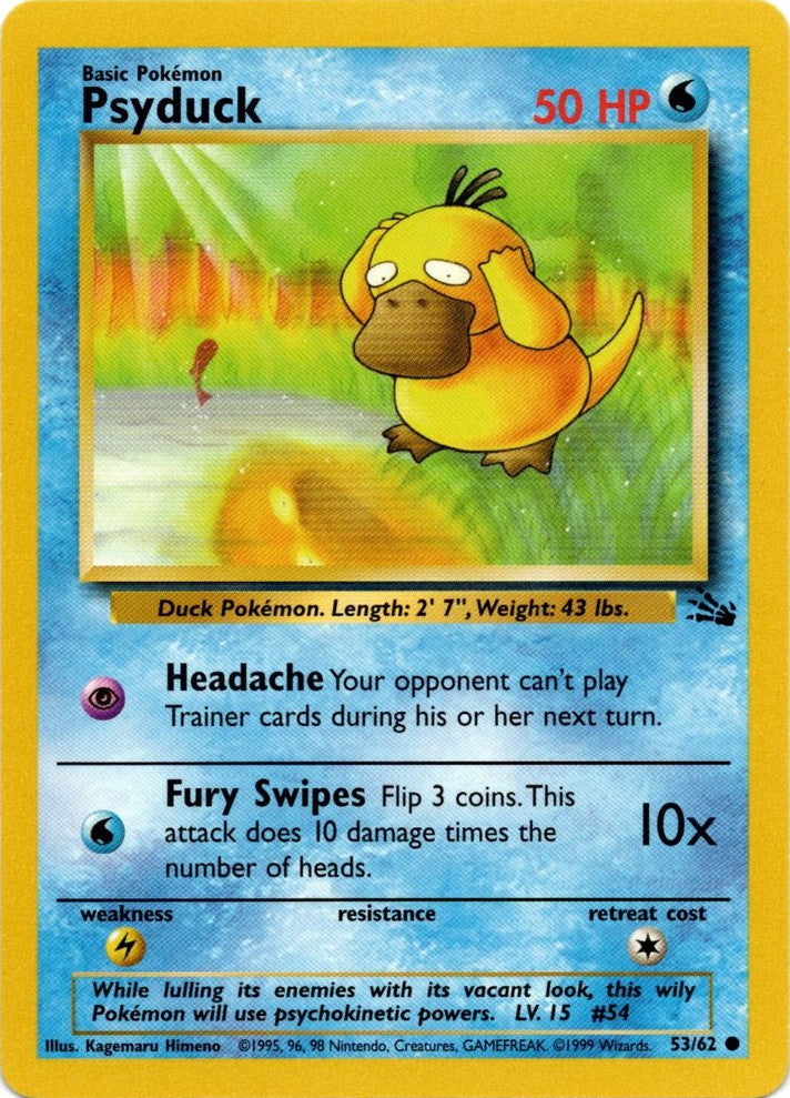 Psyduck (53/62) [Fossil Unlimited] | Exor Games Summserside