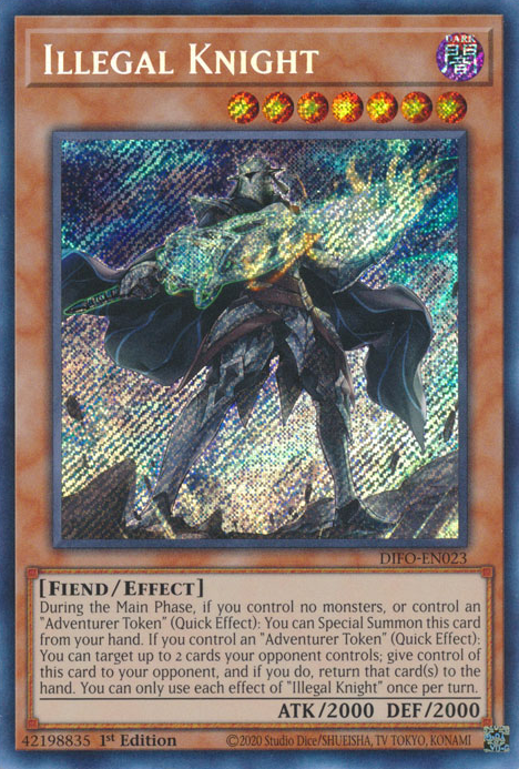 Illegal Knight [DIFO-EN023] Secret Rare | Exor Games Summserside