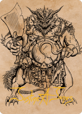 Thrakkus the Butcher Art Card (Gold-Stamped Signature) [Commander Legends: Battle for Baldur's Gate Art Series] | Exor Games Summserside